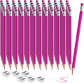 120 PCS Pink Checking Pencils Erasable Colored Pencils with Eraser Pre-Sharpened 2 HB for Checking, Grading, Tests & Office/School Supplies (Pink)