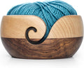 Wooden Yarn Bowl, Multiwood Yarn Bowl, Yarn Ball Holder, Craft Knitting Bowl, Yarn Bowl Holder for Crocheting and Knitting, , Yarn/Wool/String Storage Accessory (Multicolor 2)