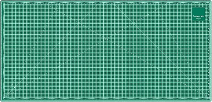 Headley Tools 39.4'' X 78.7'' Thickened Self Healing Cutting Mat, Rotary Cutting Sewing Mat for Crafts, Durable 5-Ply Table Cutting Board for Fabric Quilting Leather Hobby Project, Green