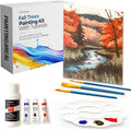 Painting4Real DIY Art Painting Kit for Adults – Learn to Paint Fall Trees with Video Tutorials – 9 Pieces Acrylic Paint Set for Adults –Perfect Christmas Crafts & Holiday Gifts for Art Lovers