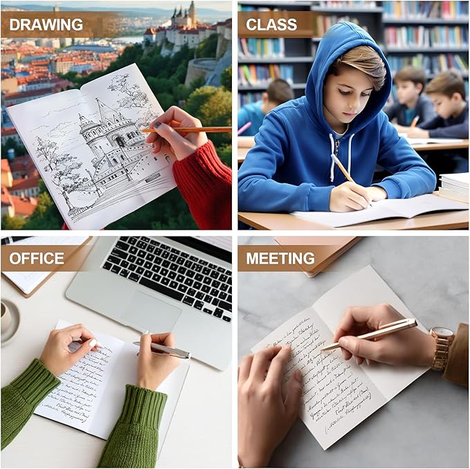 30PCS A5 Blank Kraft Notebooks Bulk, 8.3x5.5inch Unlined Paper Composition Notebook, 60 Pages Travel Journal Notebook Set for Work, School, Student,Kids and Writing