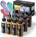 Paul Rubens Acrylic Paint, 12 Colors Metallic Acrylic Paint Set C, 2oz/60ml Bottles, Rich Pigments, Strong Coverage Acrylic Paints For Adults, Artists, Beginners On Canvas Rocks Wood Ceramic Fabric