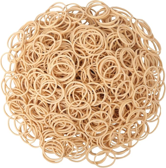 Small Quantity Rubber Bands Pack, Everyday Elastic Bands - Purchase What You Need, At A Price That You Like - Everyday Rubber Bands - Band Size: About 1-1/4" x 1/16" - 25 Bands