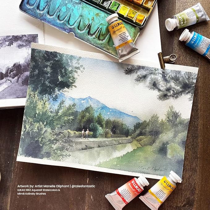Lukas 1862 Aquarell Artists' Watercolor Tubes, Indanthrone Blue 24 ml - Vibrant Professional Grade Watercolor Paint - Easy-to-Wet, Intense Color, Long-lasting - Ideal for Professional Watercolorists