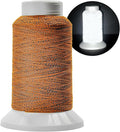 Reflective Embroidery Thread,Embroidery Machine Thread in Orange,Single Reel of 1000M(1093Y),Polyester Embroidery Thread for Embroidery