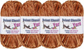 4 * 100g Fluffy Velvet Chenille Yarn for Crocheting and Knitting, Handcrafts Weaving Soft Chenille Yarn for Crocheting Clearance, Used for Making Baby Yarn Blanket, Clothes, DIY Craft (Coffee)