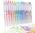 Glitter Gel Pens, 16 Pack Colored Glitter Pens, 0.7mm Retractable Colorful Sparkle Gel Pen Markers, Sparkly & Pastel Colors, Gifts Trendy Stuff for Journaling Coloring Supplies