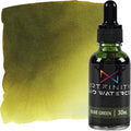 Liquid Watercolor Paint 30 ml Bottle, Olive Green - Vibrant Dye-Based Liquid Watercolor w/Glass Pipette, Fast-Drying, Fine Art Paint for Calligraphy, Airbrushing & Traditional Art