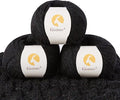 100% Merino Wool Yarn, 3-Ply Luxurious and Soft Yarn for Hand Knitting & Crocheting (Black, 3Balls)