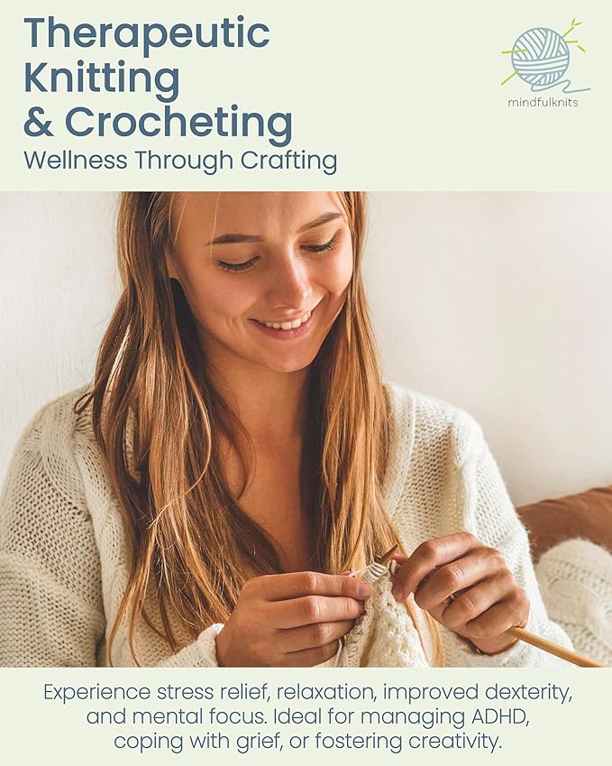 mindfulknits Premium Straight Single Pointed Beech Wood Knitting Needles – Size US 4, 3.5mm – 35cm Length – Straight Needle Set - Crafting & Knitting Supplies for Relaxation & Stress Relief (3.5mm)