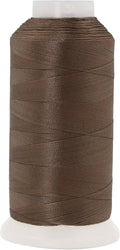 Mandala Crafts Coyote Brown Heavy Duty Thread - 1500 Yds Tex 90 Bonded Polyester Threads for Sewing Drapery, Jeans, Leather, Hair, Outdoor Marine Upholstery