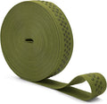 Mandala Crafts 1 Inch Elastic Silicone Gripper Tape for Clothing - 10 Yds Dotted Non Slip Elastic Band for Sewing - Olive Green Silicone Flat Fabric Stretchy Ribbon Straps