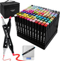120 Colors Alcohol Markers - Dual Tip Alcohol Based Marker Set, Rich Color for Students, Adults & Pros - Blendable Markers for Adult Coloring Books, Manga, Art Projects With Portable Storage Bag