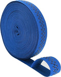 Mandala Crafts 1 Inch Elastic Silicone Gripper Tape for Clothing - 10 Yds Dotted Non Slip Elastic Band for Sewing - Denim Silicone Flat Fabric Stretchy Ribbon Straps