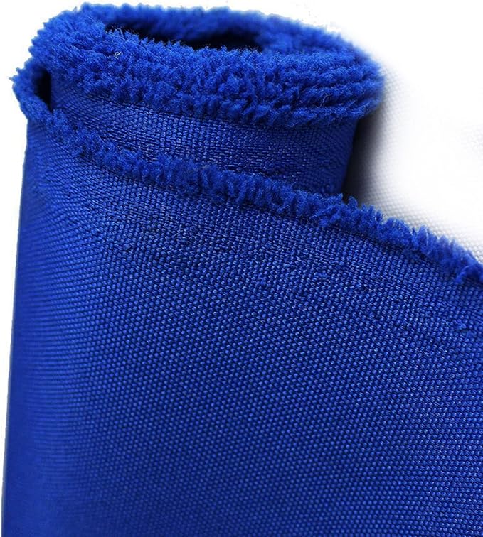 Waterproof Canvas Fabric by The Yard 600D Upholstery Cordura Fabric 58" Wide for Chairs Indoor Outdoor Water Resistant Canvas Polyester Material Sewing DIY Cloth, 5 Yards Royal Blue