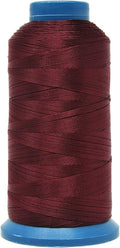 Mandala Crafts Bonded Nylon Thread Wine Heavy Duty Sewing Threads - 1500 YDs Size 69 210D T70 Tex 70 Thread for Leather Jeans Weaving Outdoor Marine Upholstery Threads
