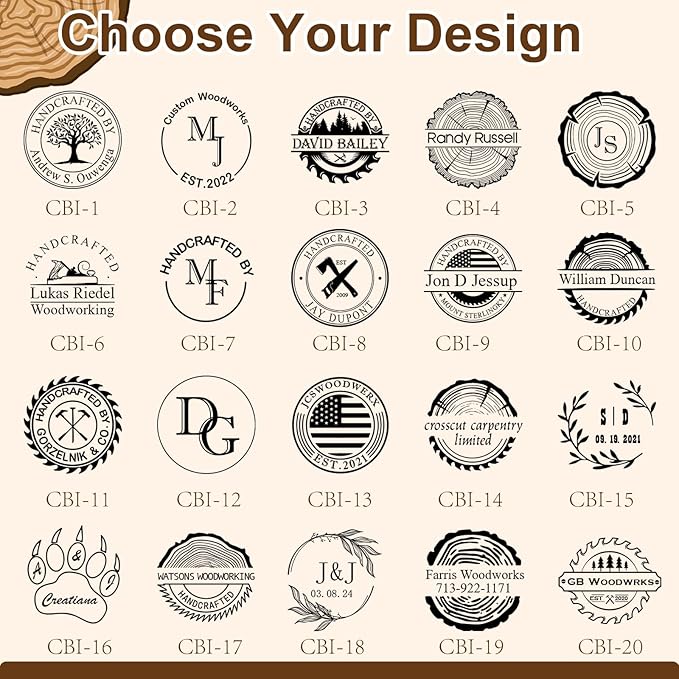 Custom Electric Branding Iron Head - Wood Branding irons Personalized Burning Stamps Without Electric Handle, Woodworking Tools for DIY Crafts Handmade Lover Gift