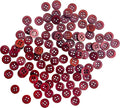 100 Pcs Wine Sewing Buttons 16L (10mm) 4 Hole Round 0.4 inch Button Plastic Red Brown Bulk Standard Shirt Front Ideal for Pants Blouse Shirt Dress Skirt Shorts Decorative DIY Arts