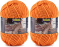2 Skeins Fluffy Chenille Yarn for Crocheting - Baby Blanket Yarn for Knitting - Velvet Yarn for Amigurumi Crochet, Ultra Soft Yarns Total Weight 400g/14oz, Total Length 480m/524yard