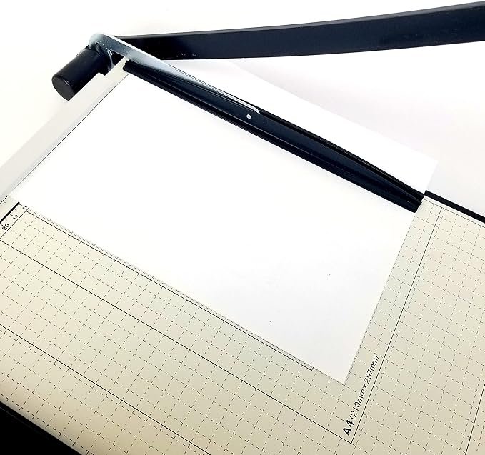 Paper Cutter Guillotine Style 10" Cut Length X 10" Inch Metal Base Trimmer