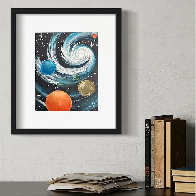 Painting4Real DIY Art Painting Kit for Adults – Learn to Paint Galactic Symphony with Video Tutorials – 9 Pieces Acrylic Paint Set for Adults –Perfect Christmas Crafts & Holiday Gifts for Art Lovers