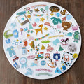 Doraking 73PCS Baby Loves Foil Gold Decorative Stickers for Scrapbook Journals Birthday Party Invitation Cards Kids Gift Wrap Stickers, Doraking No-Repeat Cute Cartoon Stickers (Baby)