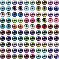100PCS Eyes Glass Cabochon for Clay Doll Making Sculptures Props Craft DIY Findings Jewelry Making Christmas Gift