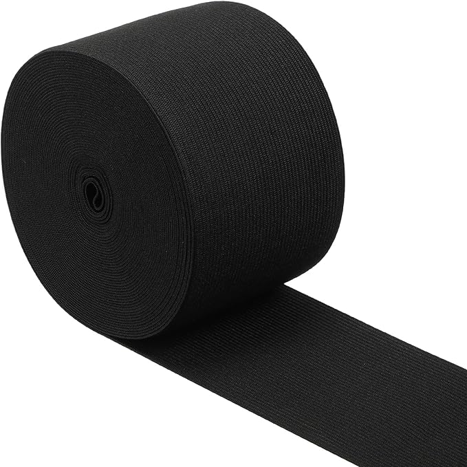 EBOOT 1 Pcs Elastic Spool (3 Inch X 10 Yard,Black)