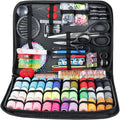 YMKWZ 206 Pcs Sewing Kit with Storage Bag Complete Needle and Thread Kit Basic Sewing Starter Set Portable Sewing Repair Kit Hand Beginner Sewing Kit DIY Sewing Supplies for Adults (1pack)