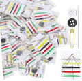 100 Sets Individual Travel Sewing Kit, Mini Sewing Kit for Basic Sewings Repair, Needle and Thread Kits for Emergency Wedding Day, Compact Sewings Kits Travel Essentials with Needles, Threads, Button