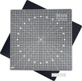 WA Portman Rotary Self Healing Cutting Mat Set – 13x13 Inch Rotating Cutting Mats for Quilting, Sewing & Crafts – Non-Slip Backing, 360° Full Rotation, Durable Cutter Board with Grippers for Precision