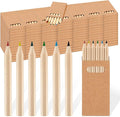 Faccito 100 Packs Mini Drawing Colored Pencils for Kids 3.5 Inch Portable Short Fat 6 Different color Pre Sharpened Pencils in Bulk for Children Painting Classroom School Supplies