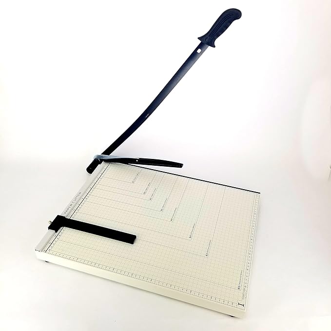 Paper Cutter Guillotine Style 10" Cut Length X 10" Inch Metal Base Trimmer