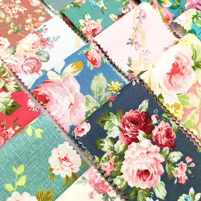 Jelly Rolls for Quilting Clearance 42 Strip 2.5" x 44" - Cotton Jelly Roll Fabric Strips for Quilting, Sewing, Blanket, Rug, Home Decor, and Purse Making, Rose Floral