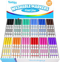 240 PCS Washable Markers for Kids, Colored Markers Bulk for School, Thin Marker Set in 12 Assorting Colors, Fine Line Marker with Conical Tip, Back to School Supplies, Classroom Must Haves