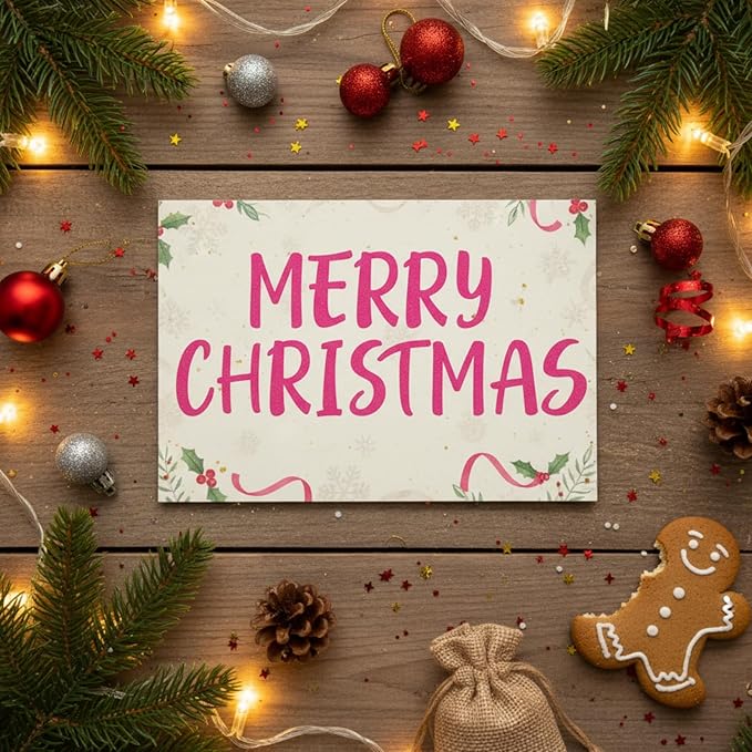 TaoBary 416 Pcs Christmas Letter Stickers 8 Sheets Alphabet Stickers 2 Size Vinyl Cursive Self-adhesive Letter Personalized Decor for Scrapbooking Water Bottle Christmas Craft(1", 1.5'',Pink)
