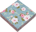 Hanjunzhao 84 Pcs Cotton Fabric Quilt Squares 5x5 inch, Charm Packs for Quilting 5 inch Clearance, 5" Charm Squares - for Quilting, Sewing, Birthday Valentine's Party Decor, and Crafts, Retro Floral