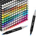 M&G 168 Colors Alcohol Markers, Stocking Stuffers, Christmas gift Dual Tip Markers, Chisel & Fine Alcohol-based Art Marker Set for adult Coloring Illustration