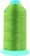Mandala Crafts Size 207 630D T210 Bonded Nylon Thread - Apple Green 800 YDs Tex 210 Heavy Duty Sewing Threads for Leather, Jeans, Weaving, Outdoor Marine Upholstery