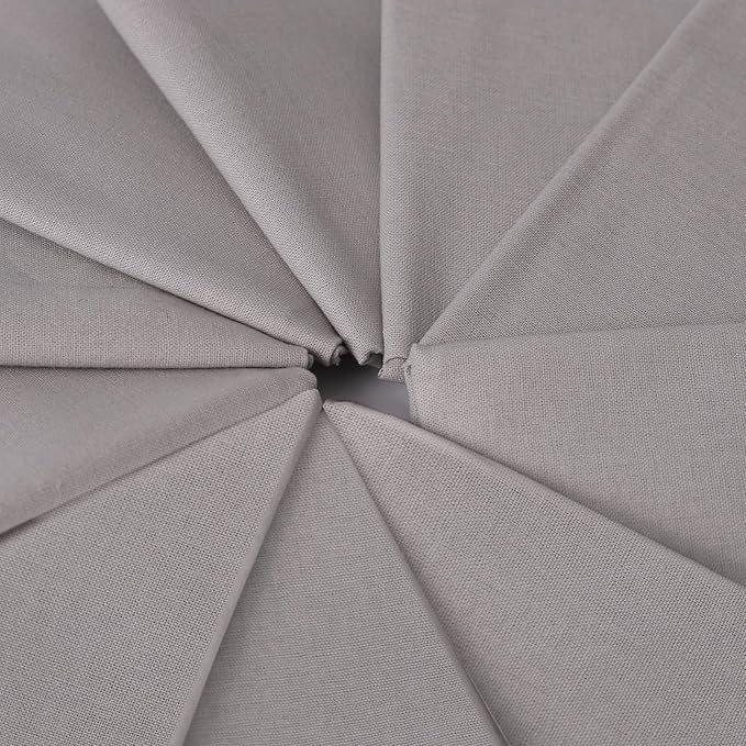10 Pieces 18 x 21 Inches Cotton Fabric Precut Quilting Fabric Bundles Solid Colors Layer Cakes Quilt Material for DIY Craft Sewing Embroidery (Grey)