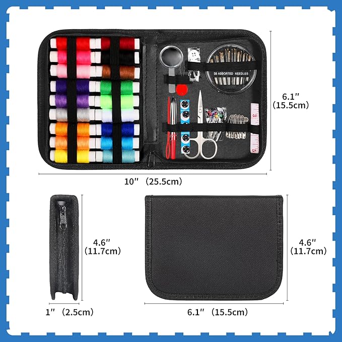 Sewing Kit for Adults and Kids,Marcoon Needle and Thread Kit with Sewing Supplies and Accessories Contains Scissors, Measure Tape,Seam Ripper,Suitable for Home, Travel, Beginner, Emergency