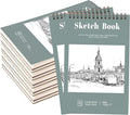 12 Pack Sketch Book, 5.5 x 8.5 Inch Sketchbook, 68lb/100gsm Top Spiral Bound Sketch Pad, Acid Free Art Supplies Drawing Painting Sketching Paper for Adults, Beginners, Artists (30 Sheets Each)