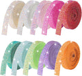 Bedazzling Strips, 10-Yard Rhinestone Strips for DIY Craft, Rhinestones for Crafting, 10-Rolls Rhinestone Ribbon Self Adhesive