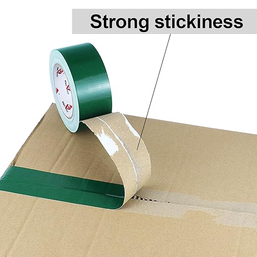 BOMEI PACK 2" Green Duct Tape Heavy Duty,2 Inch x 60 Yards,Waterproof and Tear by Hand,Strong Strength,Residue Free,Flexible and All Weather-Value for Repair,Home and Professional Use (Green)