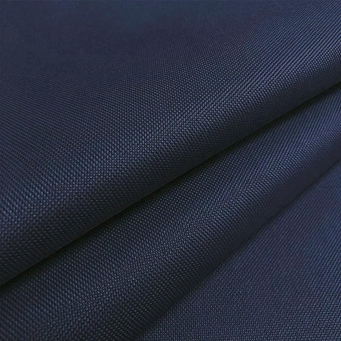Waterproof Canvas Fabric by The Yard 600D Upholstery Cordura Fabric 58" Wide for Chairs Indoor Outdoor Water Resistant Canvas Polyester Material Sewing DIY Cloth, 1 Yard Navy Blue