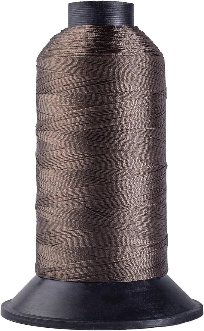 Big Kizzy Light Brown 1400m Nylon Thread for Hair Extensions, Sew in Human Hair Weft and Wigs - Non-Slip and Comfortable Hold for Hand and Machine Tied Weft