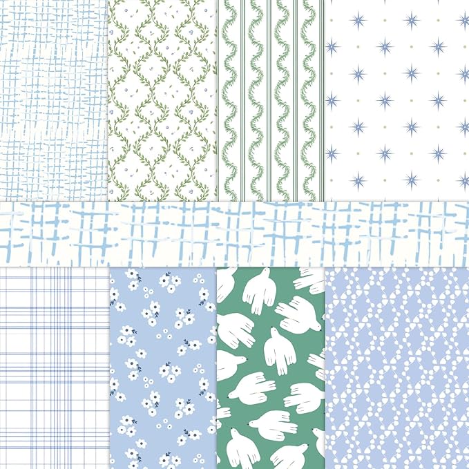 Scrapbook Paper,16 Sheets 4.1x5.8 Inch Energetic Harmony Style Scrapbook Supplies,Single-Sided Vivid Origami Decoupage Paper for DIY Crafts, Card Making, Art Journaling