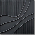 NANKAI Art Hand-Painted Black Texture Minimalist Oil Painting 24x24 inch Abstract Home Wall Art Deco Painting