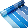 LIUYAXI Blue Satin Ribbon 2 Inch X 6 Rolls Total 60 Yards Double Faced Blue Ribbon Set for Gift Wrapping Craft Wedding Decoration