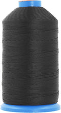 Mandala Crafts Size 277 840D T270 Bonded Nylon Thread - Black 800 YDs Tex 270 Heavy Duty Sewing Threads for Leather, Jeans, Weaving, Outdoor Marine Upholstery